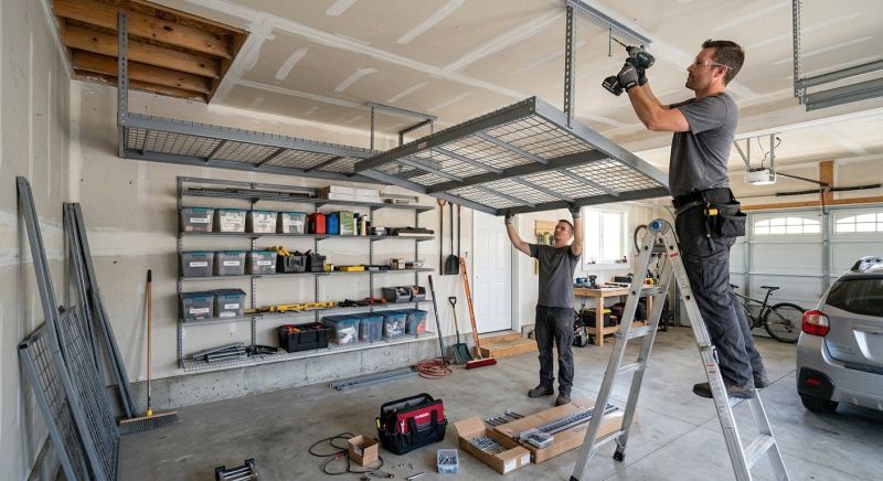 Garage Tool Rack Installation in Raleigh, NC