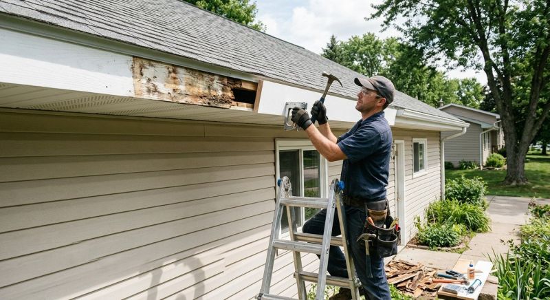 Metal Fascia Repair in Overland Park, KS